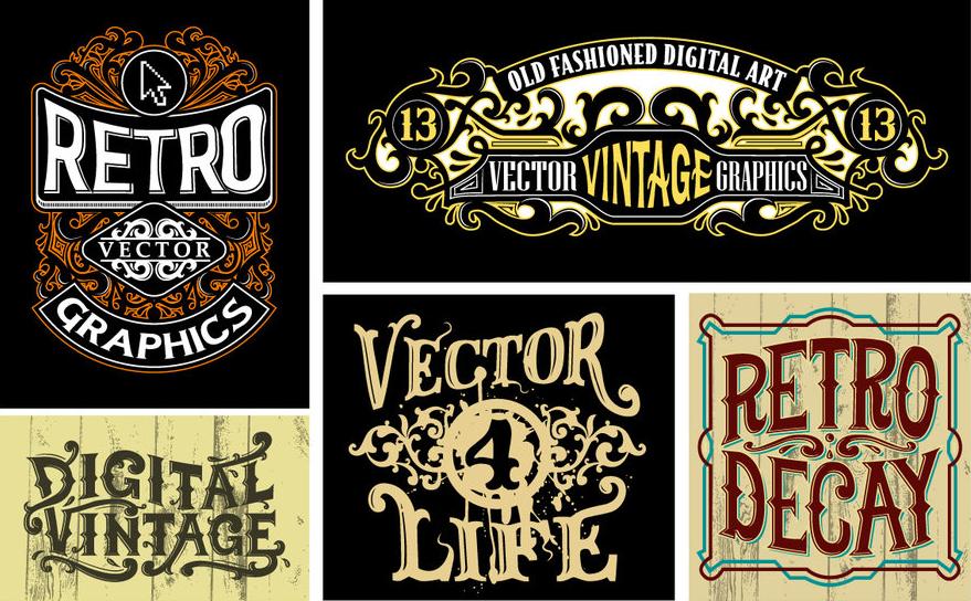 Vintage logos by roberlan