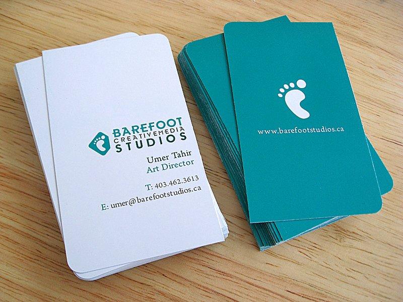 Barefoot Business Cards by umert