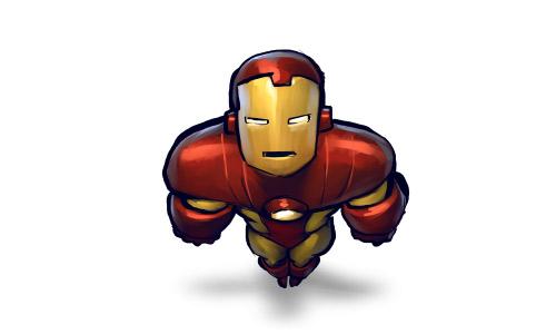 Comics Ironman Flying Icon