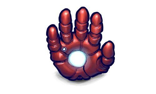Comics Ironman Hand Icon