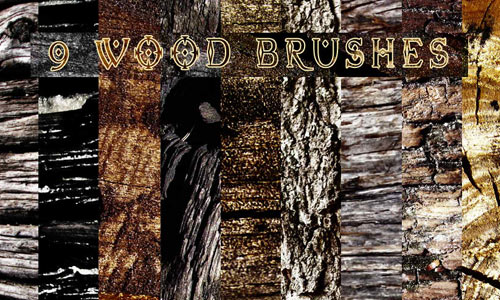 Hi-Res Wood Brush Set by lost--in--thought