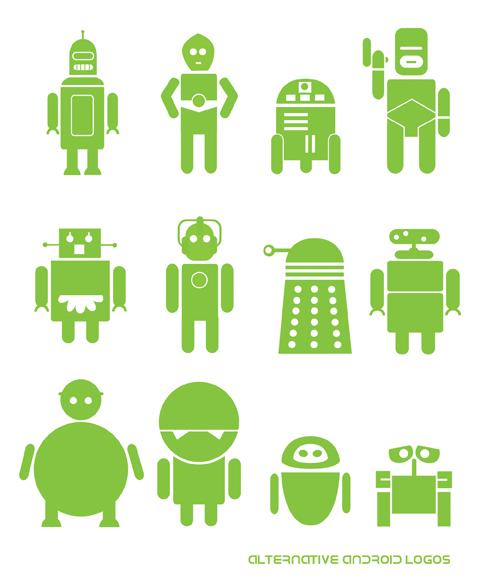 Alternative Android Logos by mattcantdraw