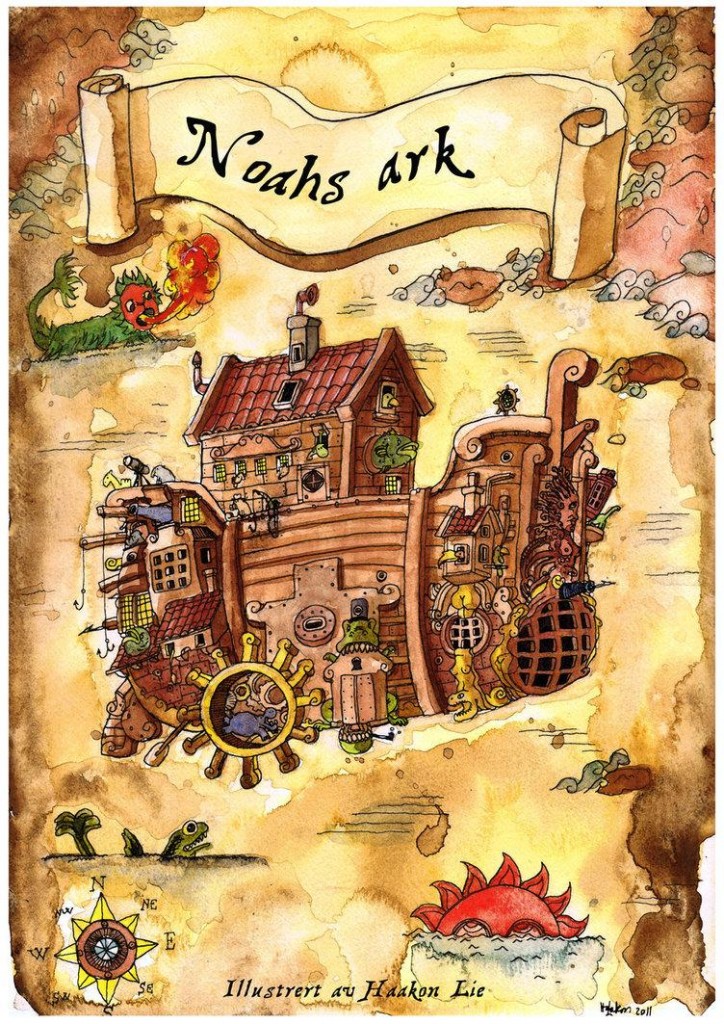 Noahs ark book cover by HaakonLie