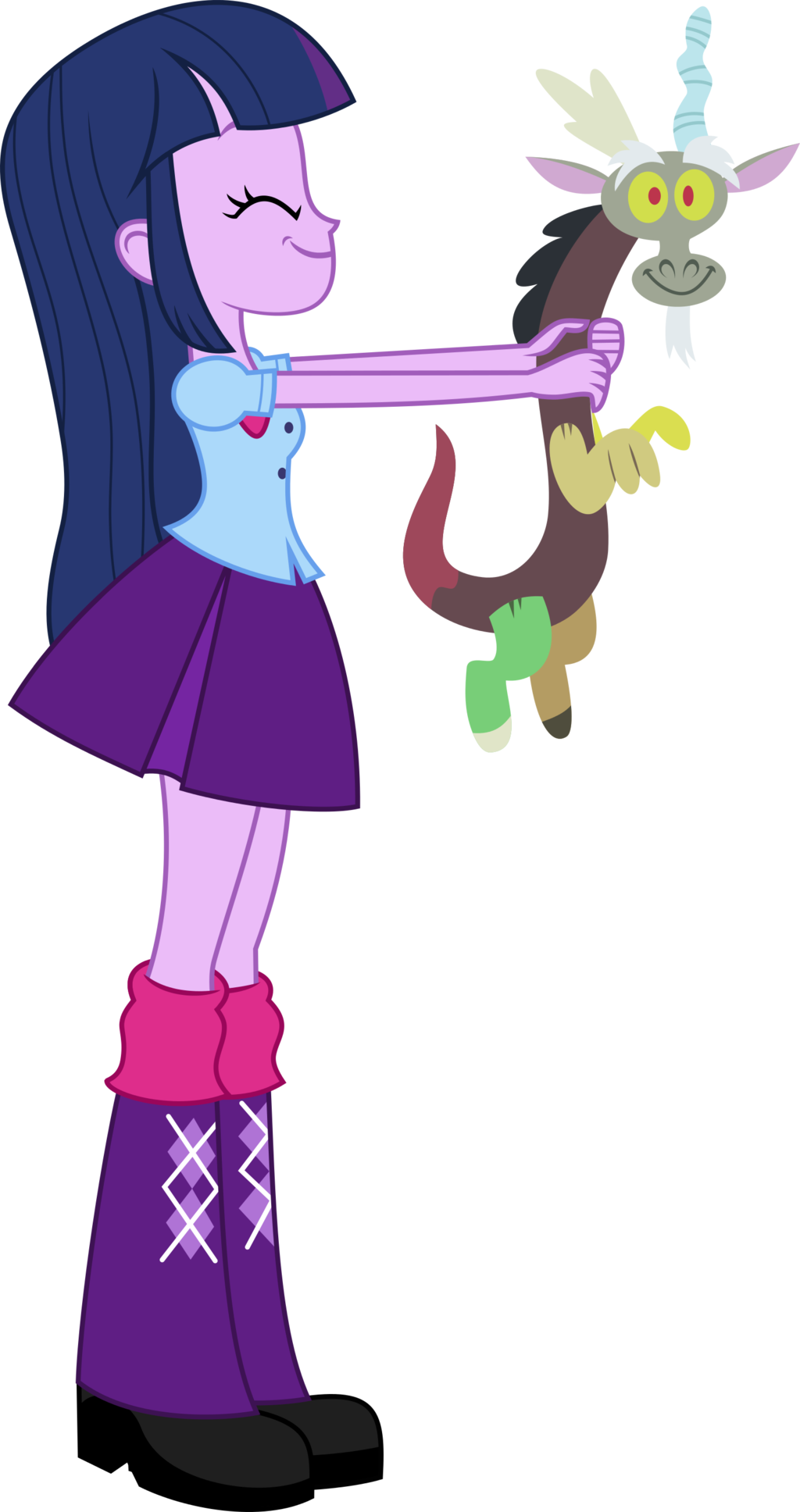 Twilight and plush Discord by KateQuantum