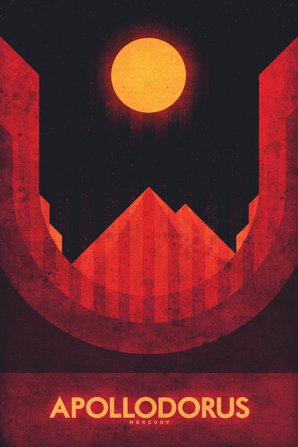 Weird Terrain - Mercury - Travel Poster by ron-guyatt