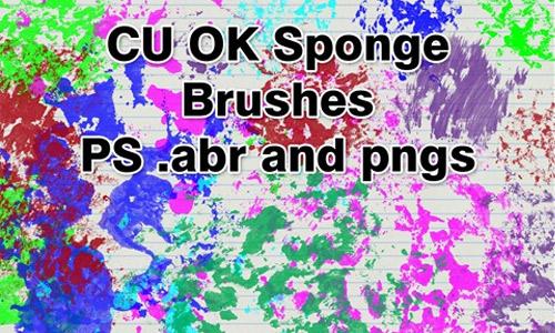 CU OK Sponge Brushes for PS-PSE and pngs