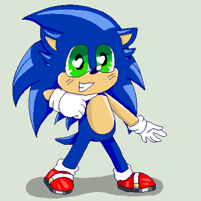 Little pixel Sonic by Sanddy273