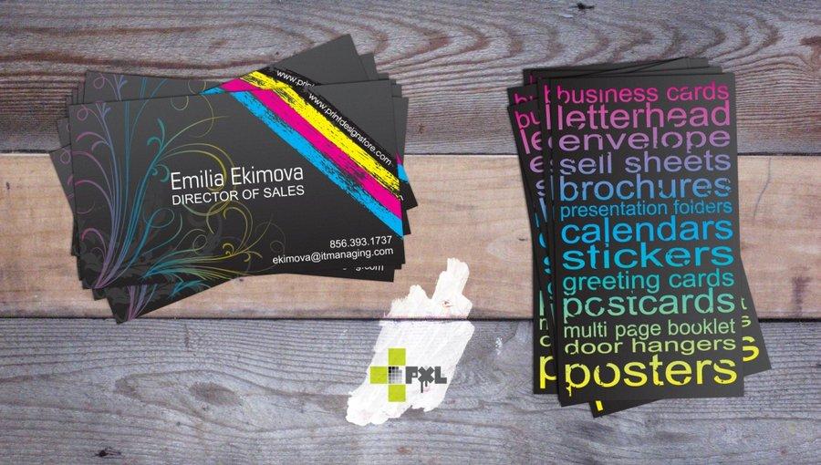 cmyk business card by plus1pxl