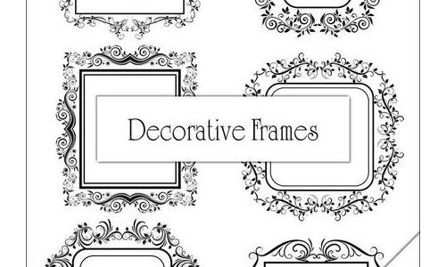 Decorative Frame Brushes